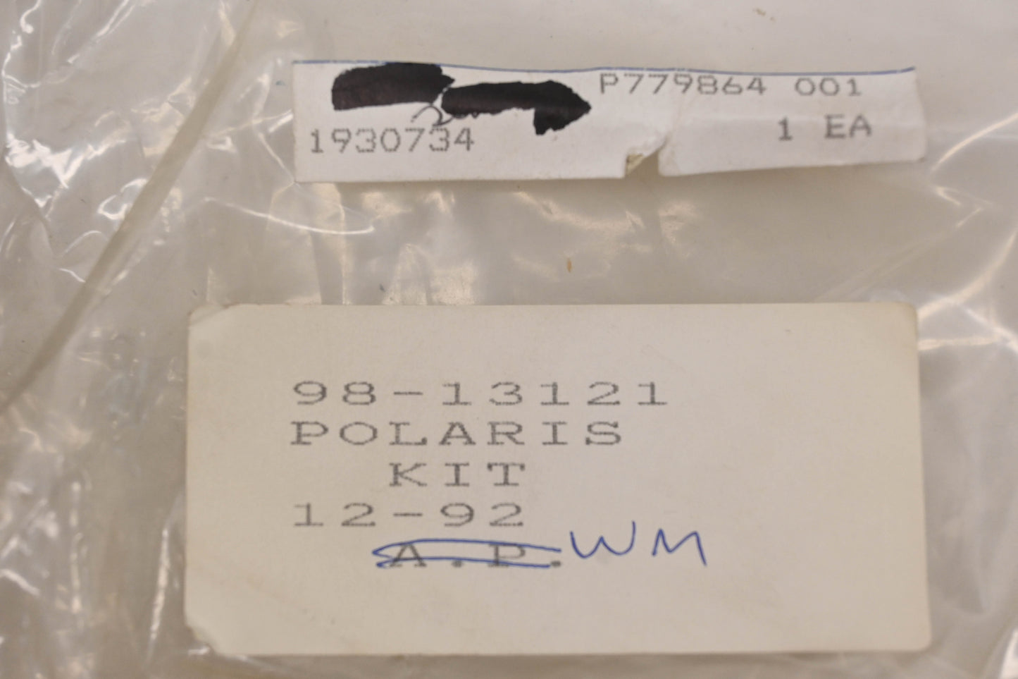 New OEM Polaris 1930734, 98-13121 Brake Piston Kit NOS