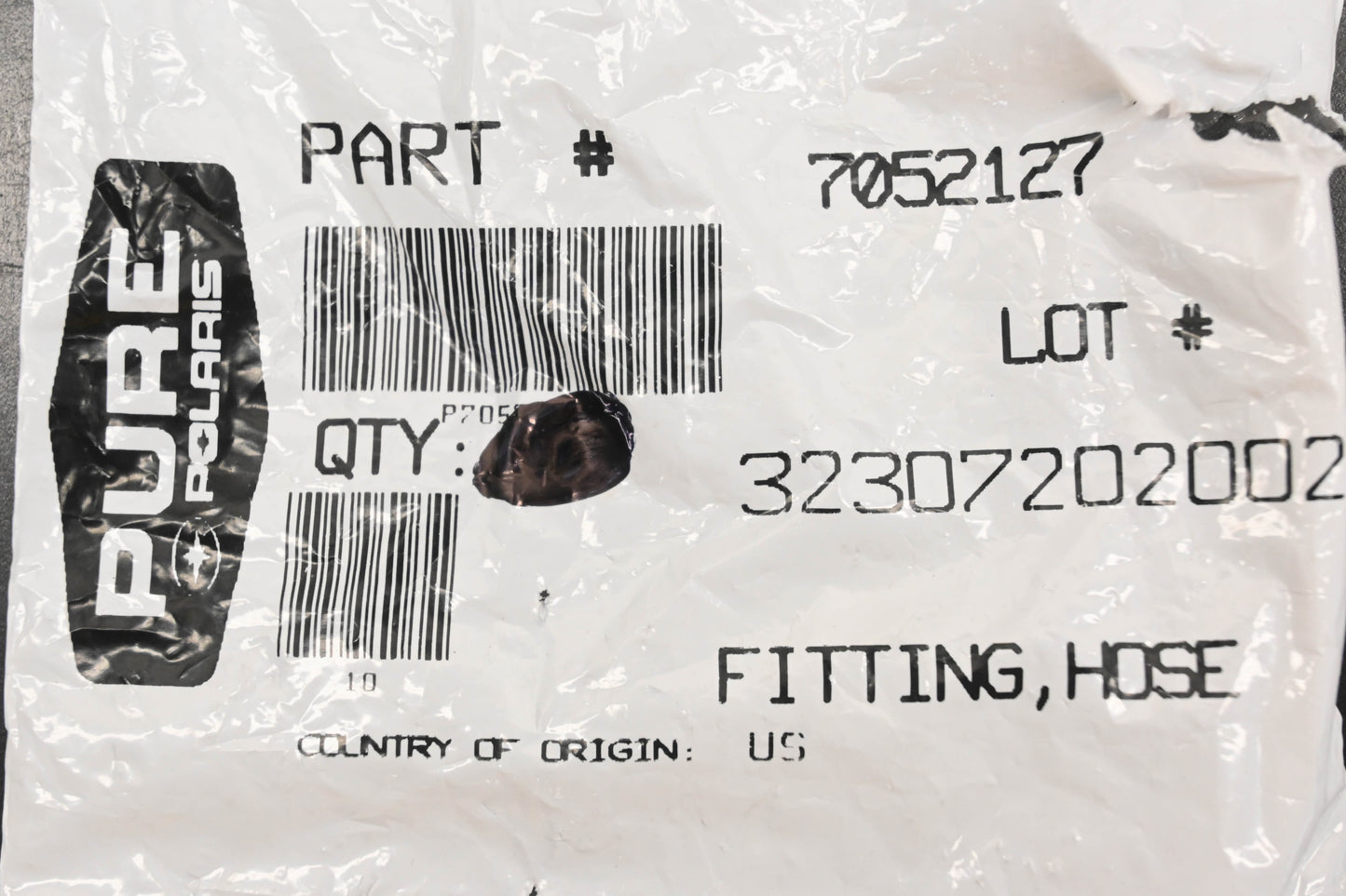 New OEM Polaris 7052127 Hose Fitting NOS
