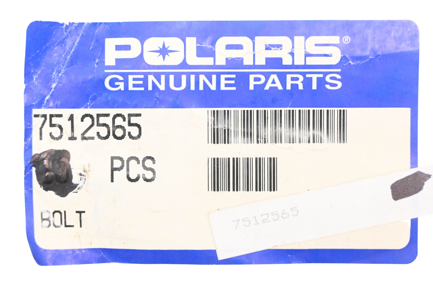 New OEM Polaris 7512565 Bolt NOS