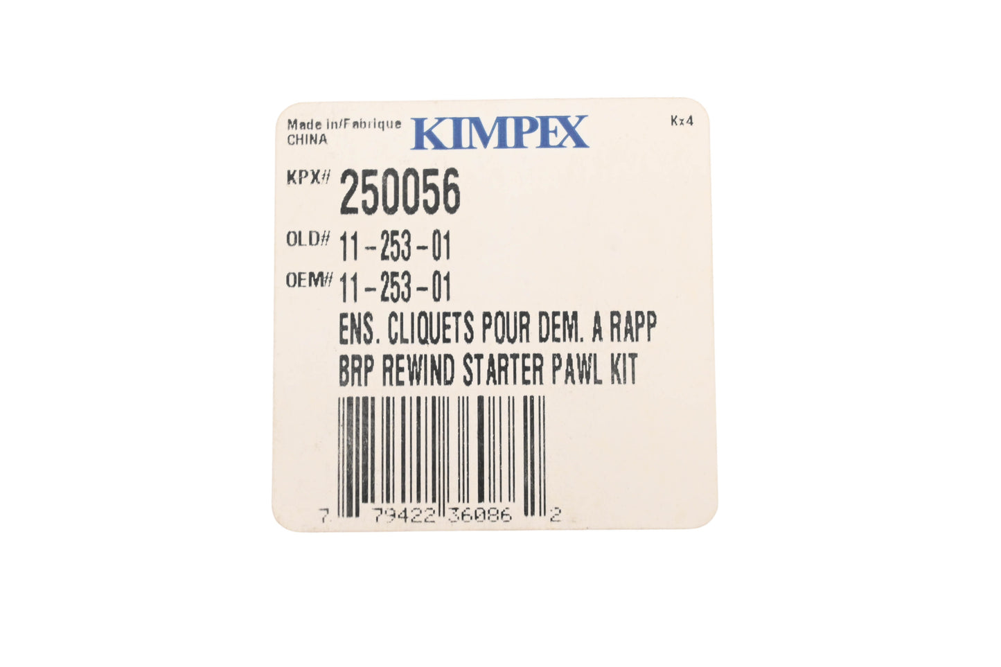 Kimpex 250056, 11-253-01 Recoil Pawl Kit NOS