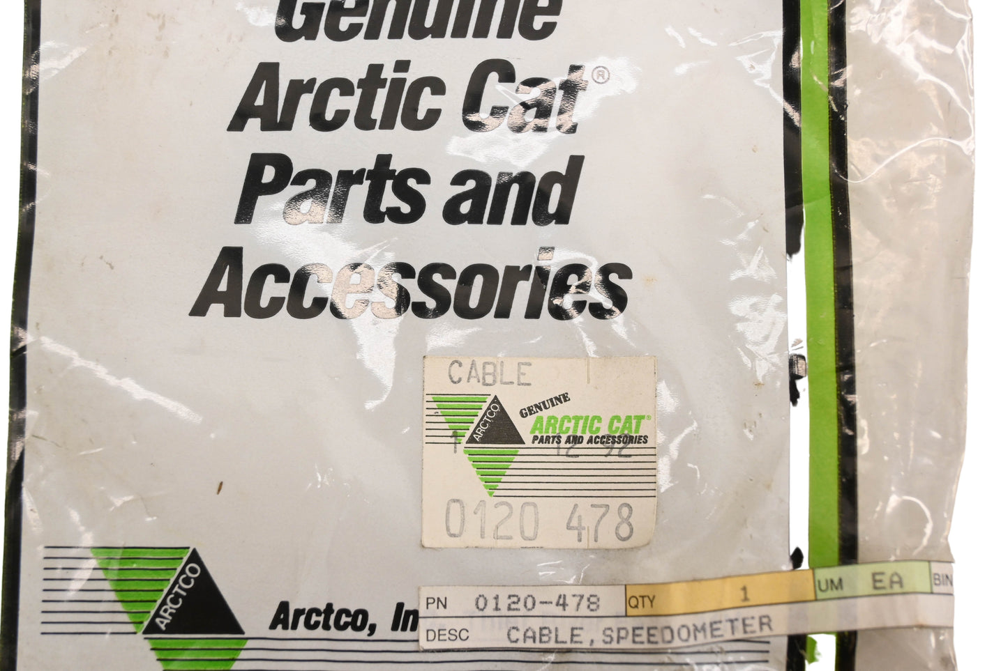 New OEM Arctic Cat 0120-478 Speedometer Cable NOS