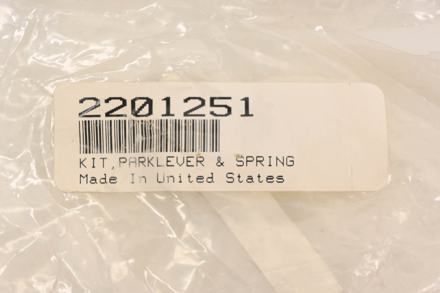 New OEM Polaris 2201251, 98-12402 Park Lever & Spring Kit NOS