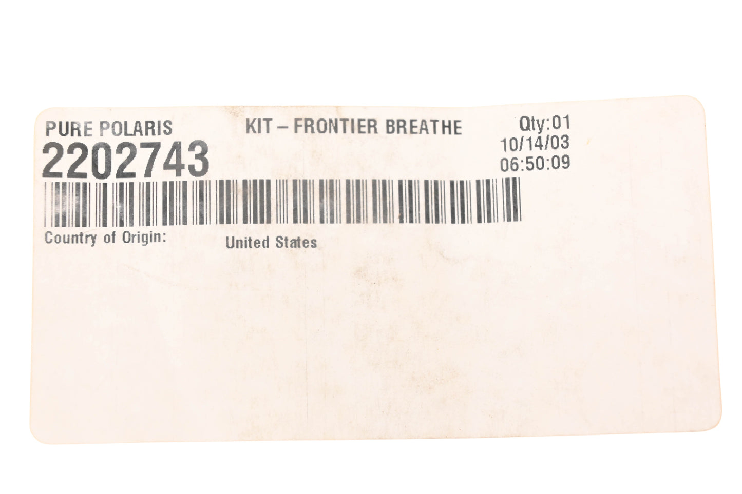 New OEM Polaris 2202743 Breather Hose Kit NOS
