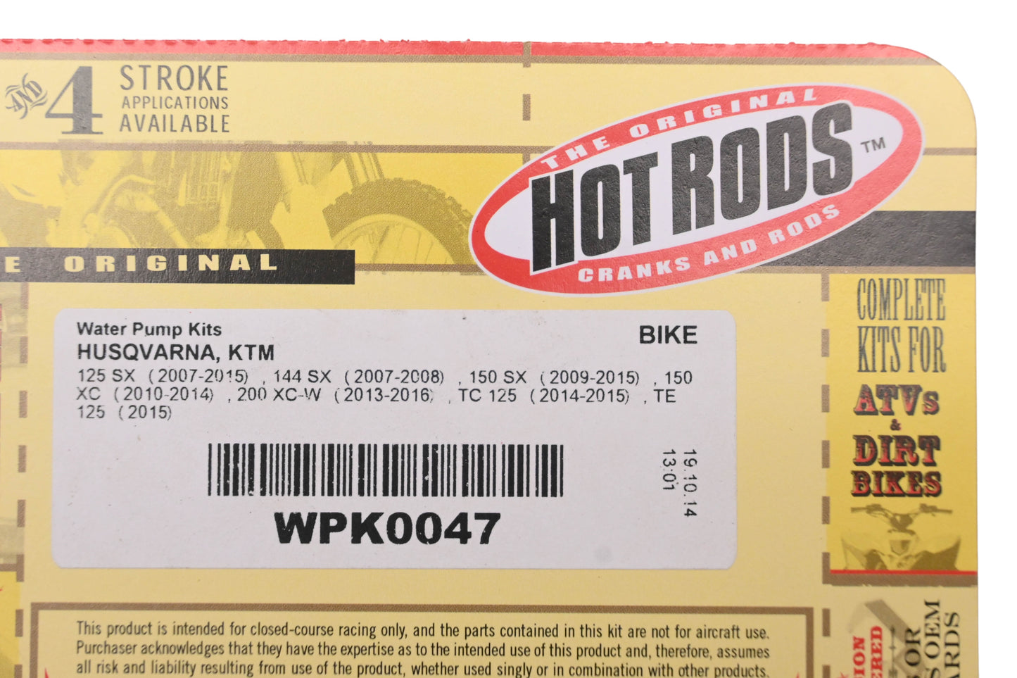 Hot Rods WPK0047 Water Pump Kit NOS