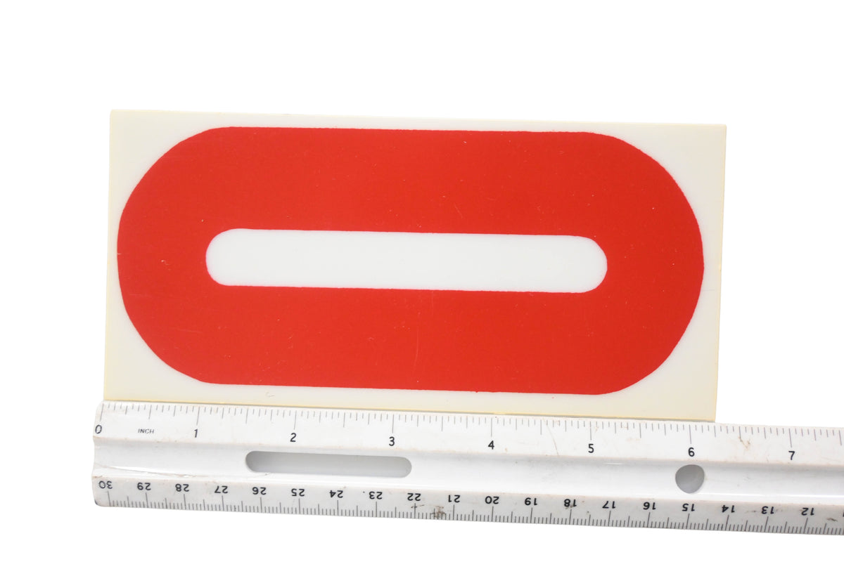 Aftermarket XK004-12 6.25" Red Vinyl Letter/Number Kit