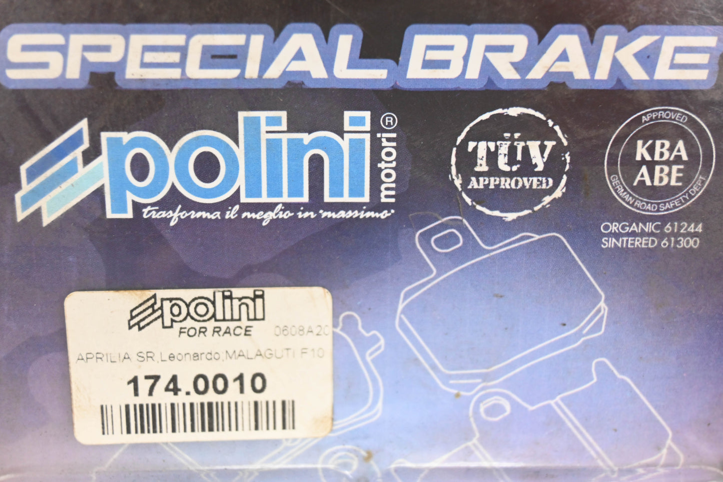 Polini 174.0010 Special Brake Pad Kit NOS