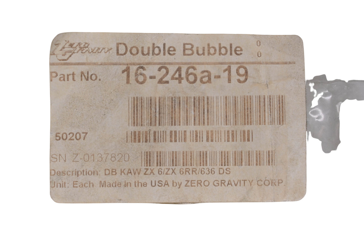 Zero Gravity 16-246A-19 Double Bubble Dark Smoke Windscreen NOS