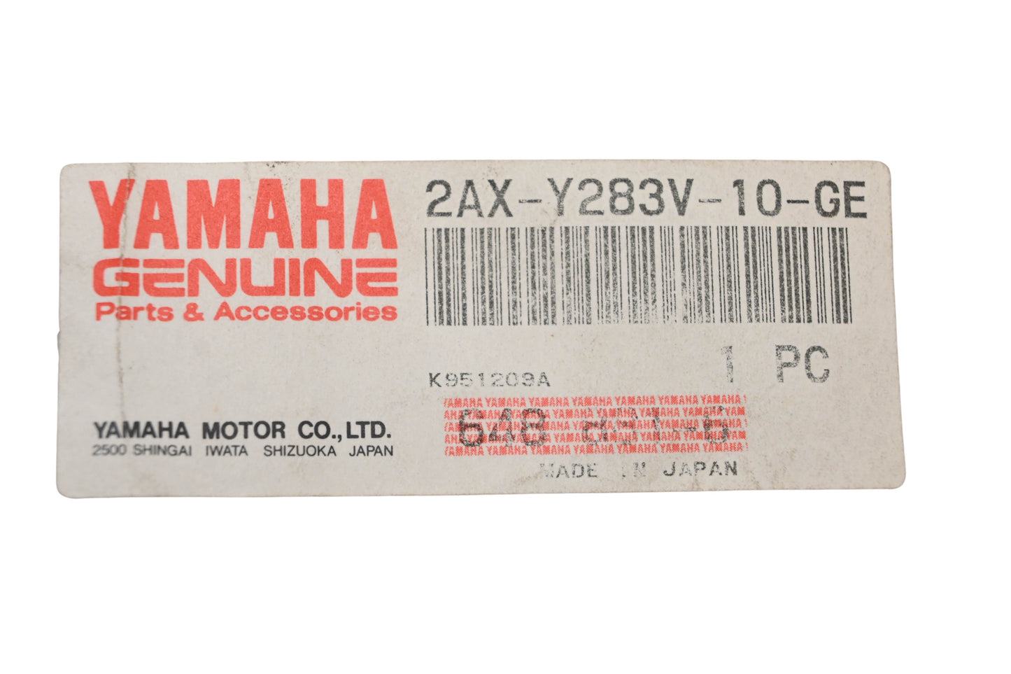 New OEM Yamaha 2AX-Y283V-10-GE White FZ Pure Sports Right Upper Cowling Panel NOS
