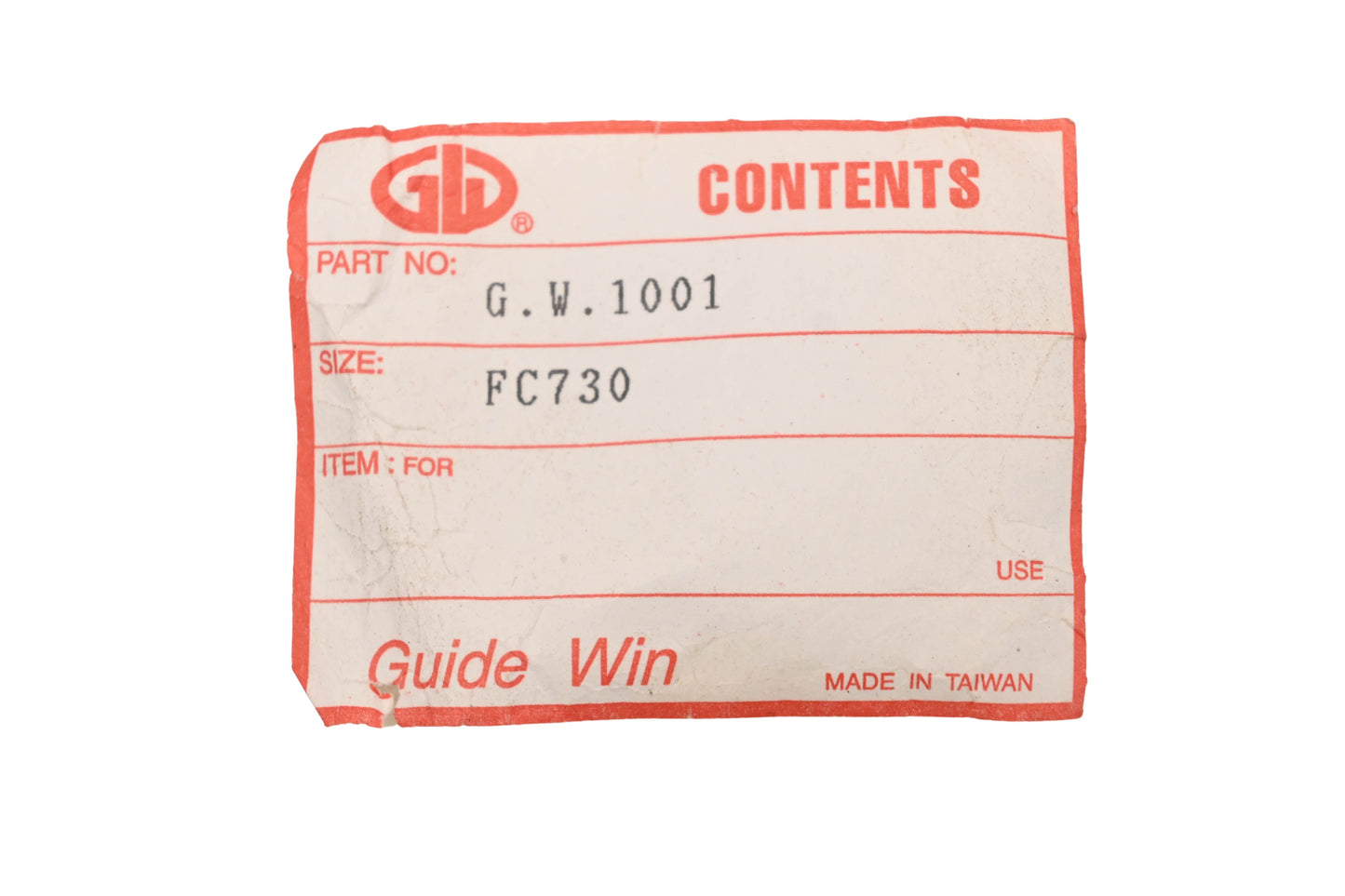 Guide Win G.W.1001 Oil Cap NOS