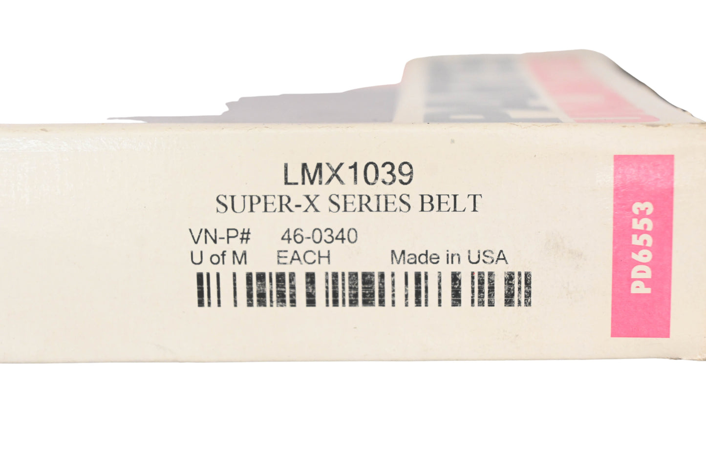 Parts Unlimited LMX1039, 46-0340 Super-X Series Belt NOS