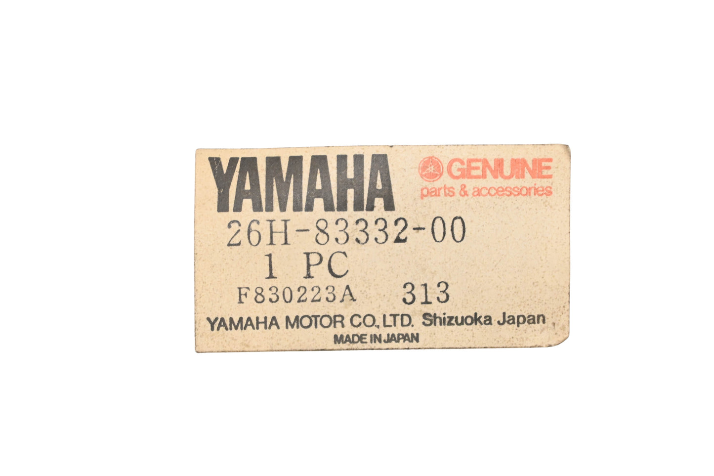New OEM Yamaha 26H-83332-00-00 Amber Flasher Lens NOS