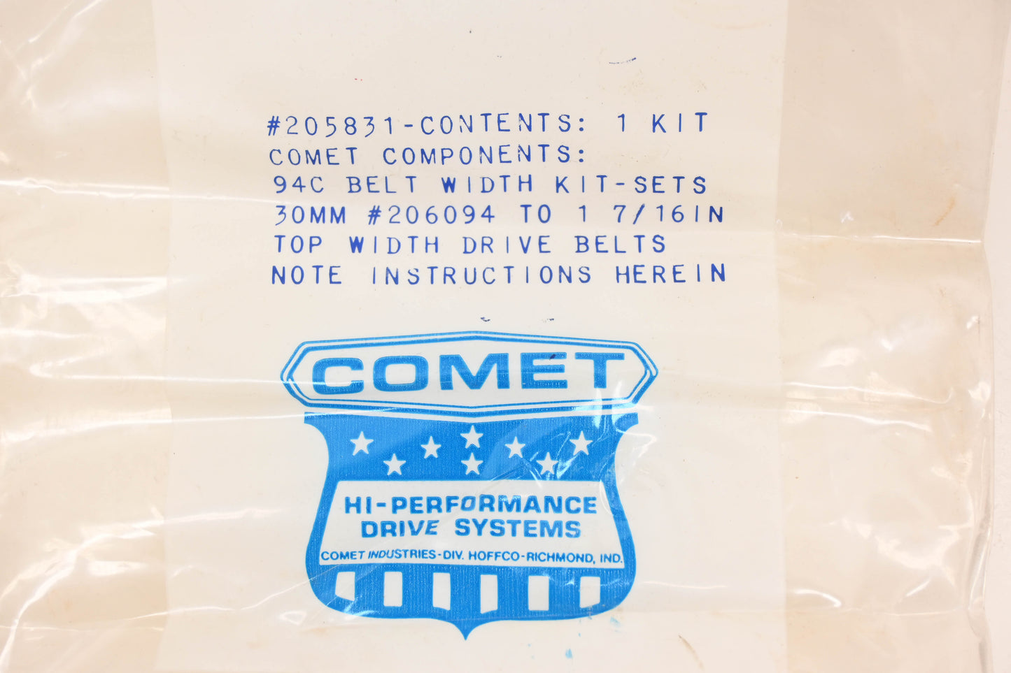 Comet 205831 Duster Clutch Spacer Kit NOS