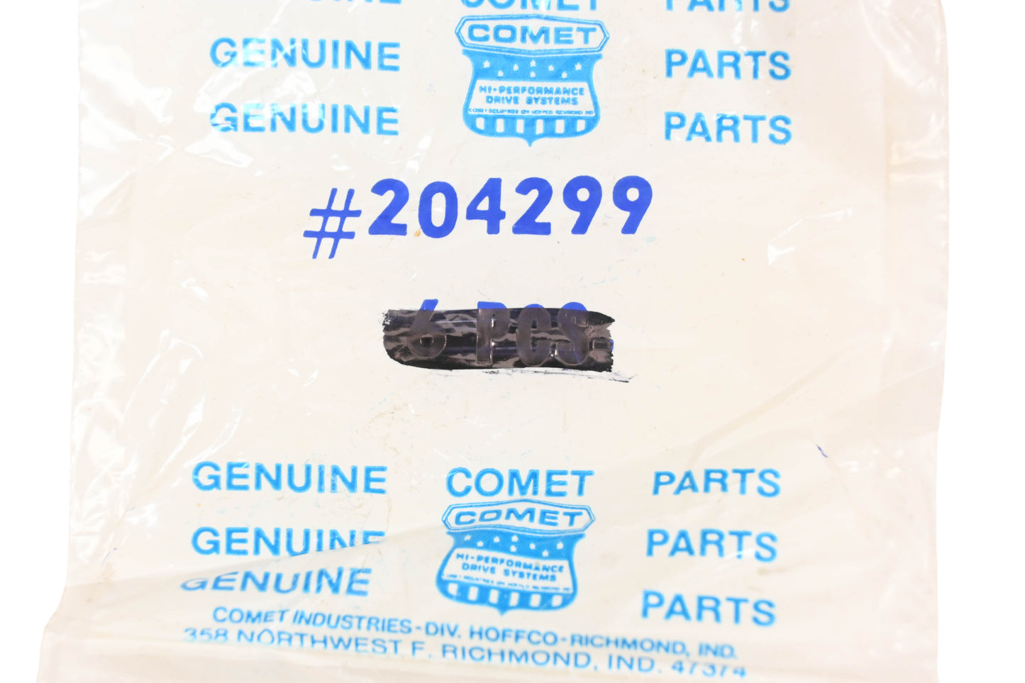 Comet 204299 Washers Qty 2 NOS