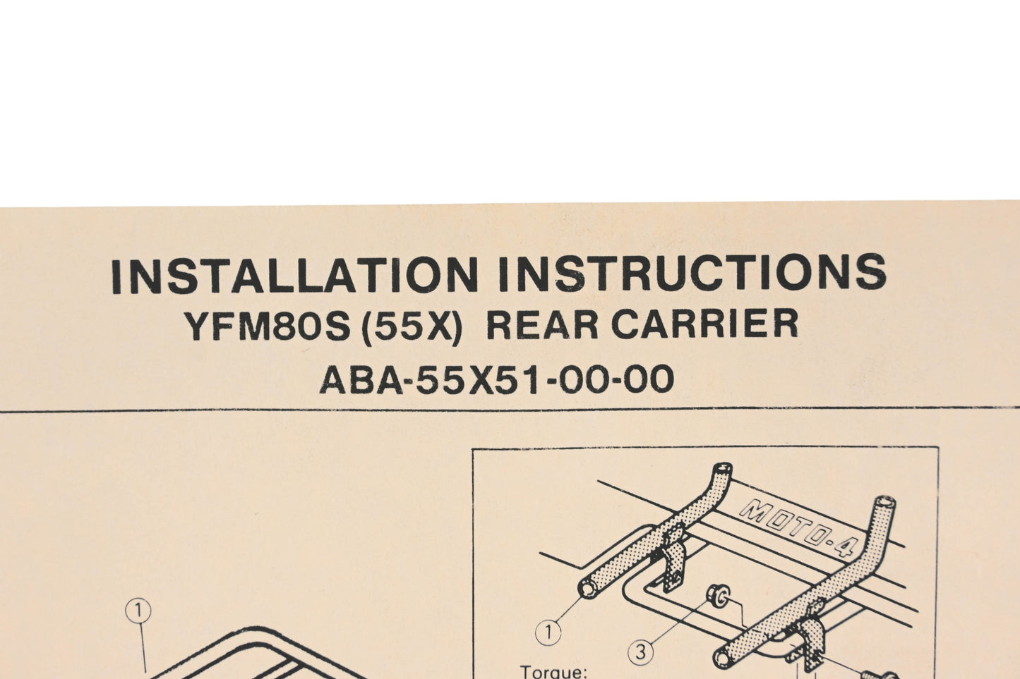 New OEM Yamaha ABA-55X51-00-00 Rear Carrier Kit NOS