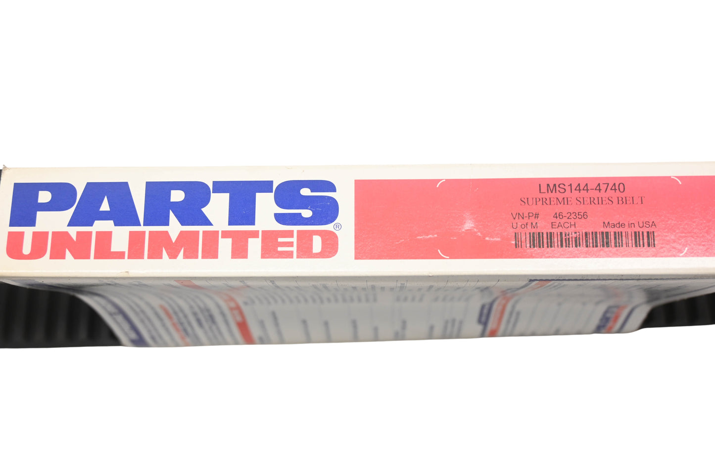 Parts Unlimited LMS144-4740, 46-2356 Supreme Series Drive Belt NOS