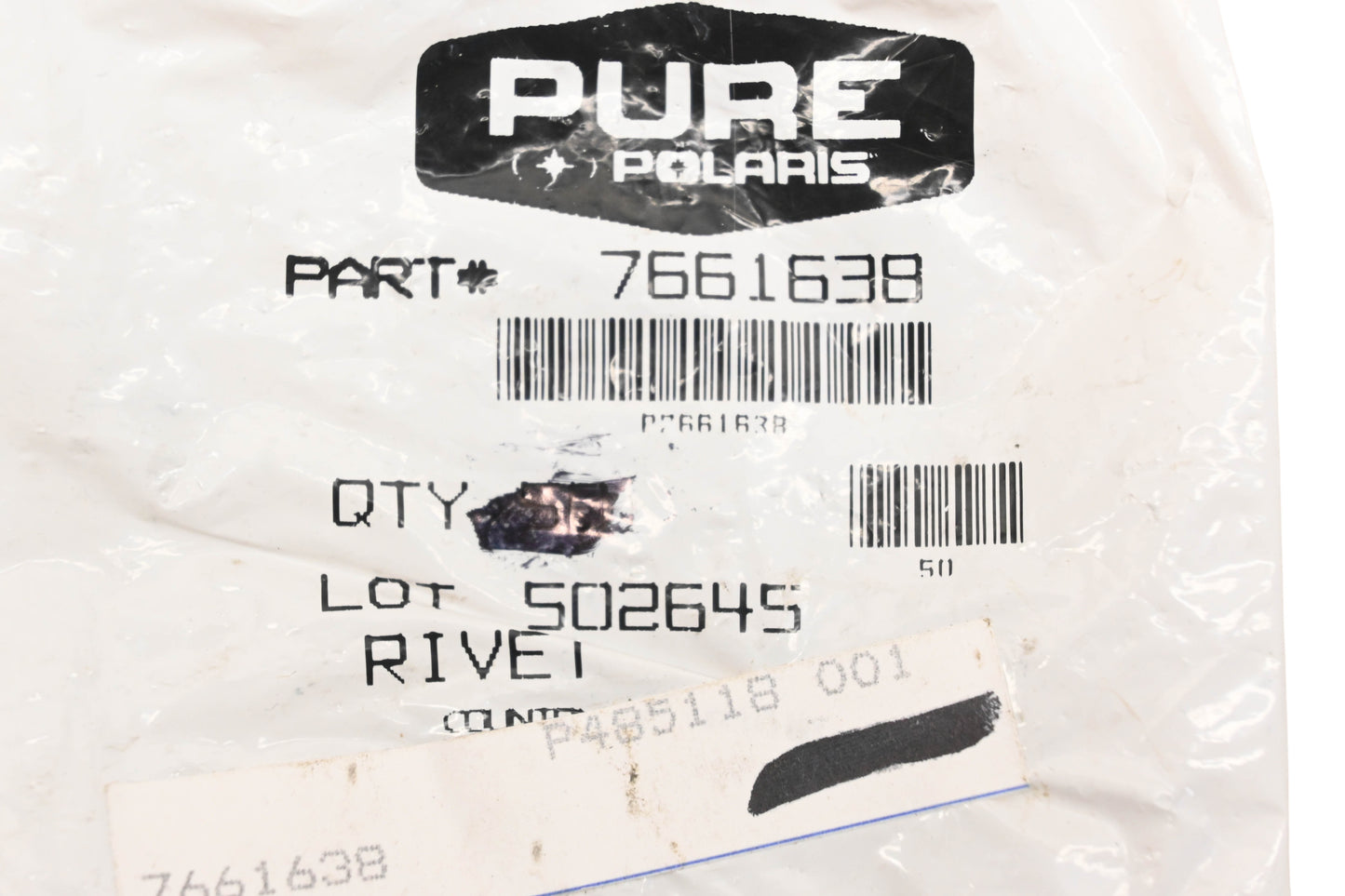New OEM Polaris 7661638 Rivets Qty 2 NOS
