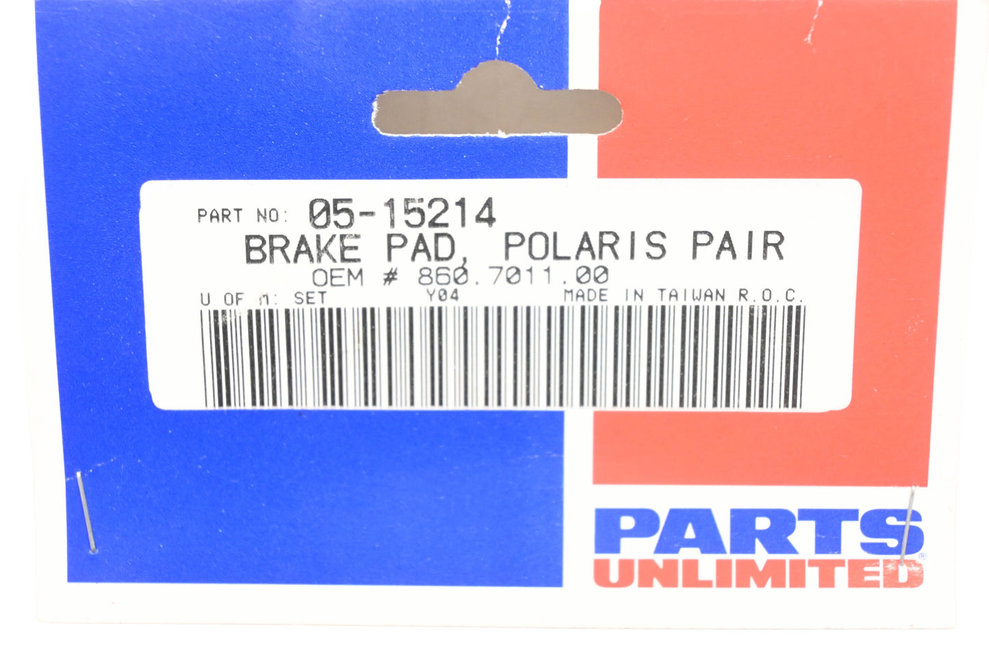 Parts Unlimited 05-15214, 860701100, 860.7011.00 Polaris Brake Pad Kit NOS