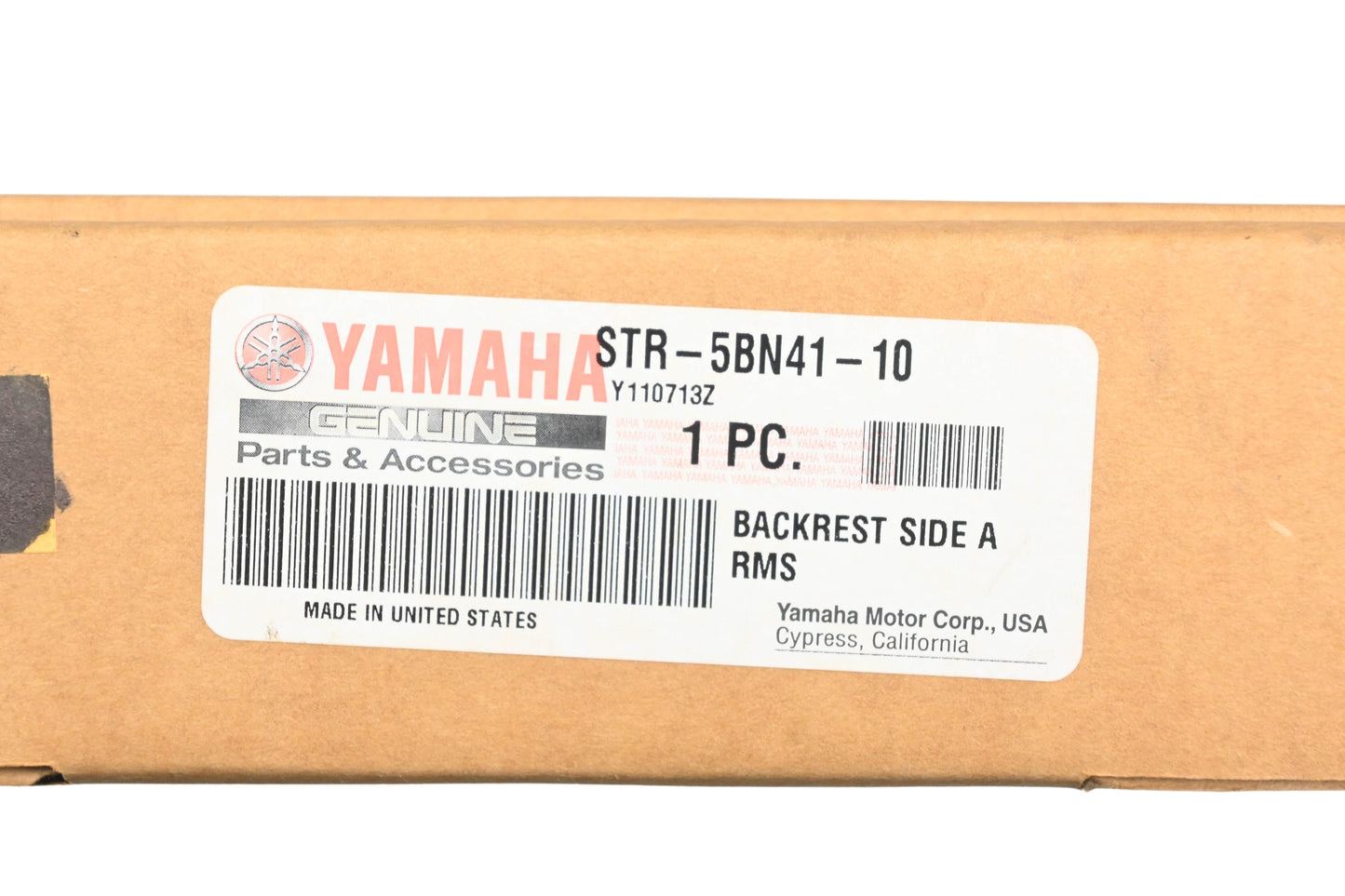 New OEM Yamaha STR-5BN41-10-00 Backrest Sidearm Bracket Kit NOS