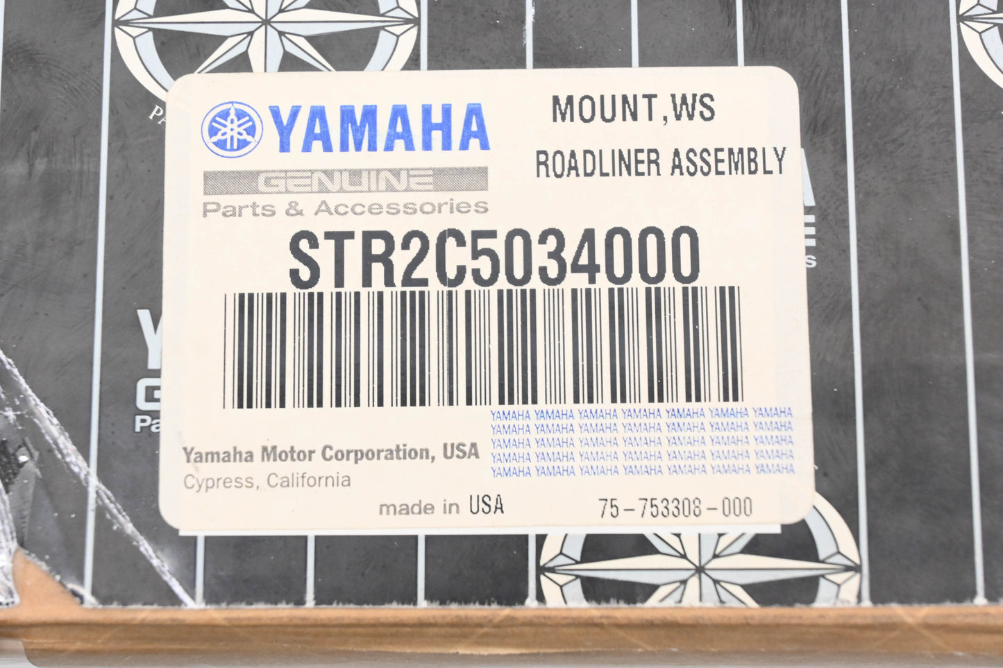 New OEM Yamaha STR-2C503-40-00, STR2C5034000 XV19 Windshield Mount Kit NOS