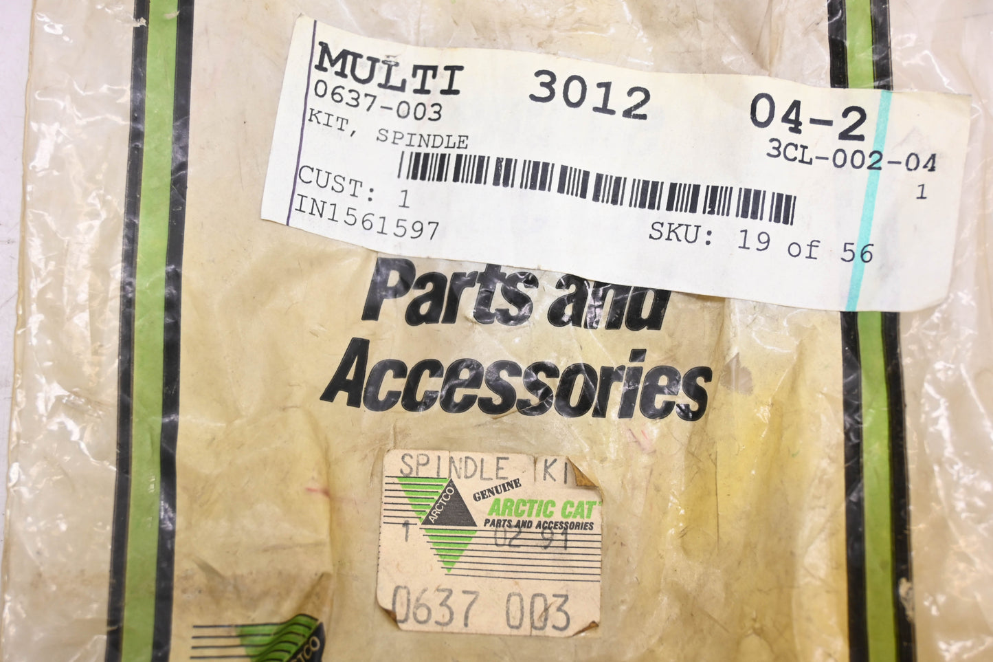 New OEM Arctic Cat 0637-003 Spindle Kit NOS