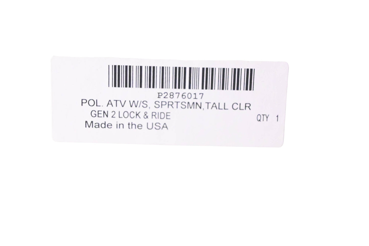 New OEM Polaris 2876017 Tall Clear Windshield NOS