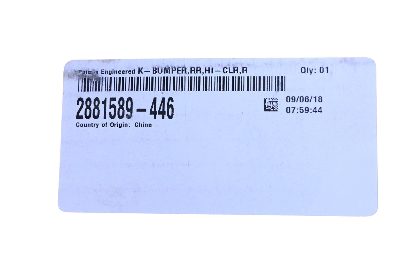 New OEM Polaris 2881589-446 Orange Low Profile Rear Bumper Assembly Kit NOS