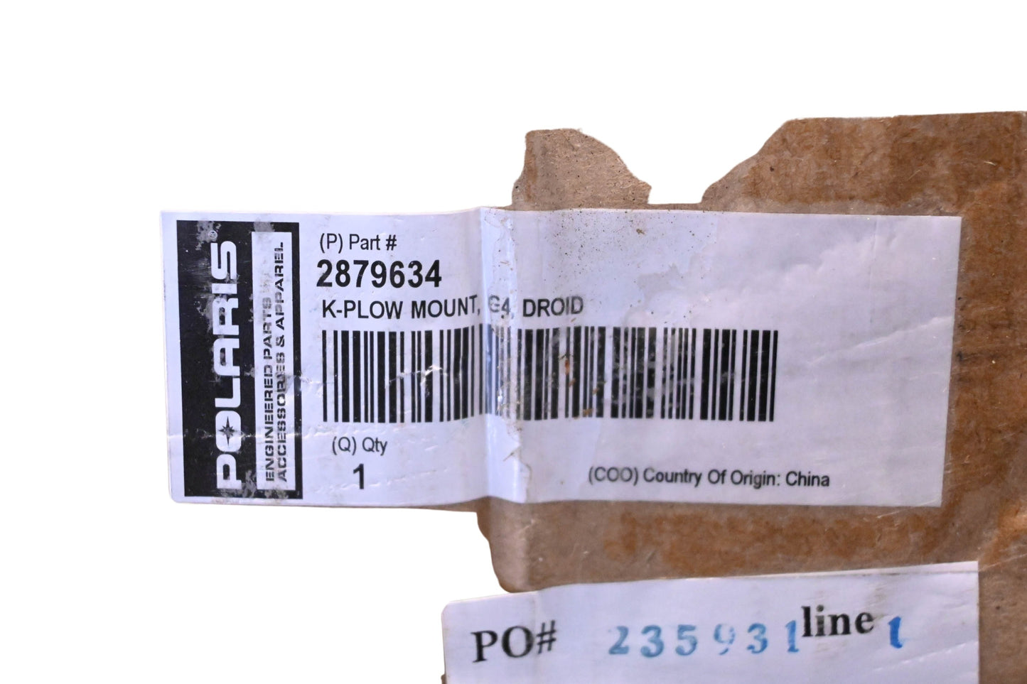 New OEM Polaris 2879634 Plow Mount Assembly Kit NOS