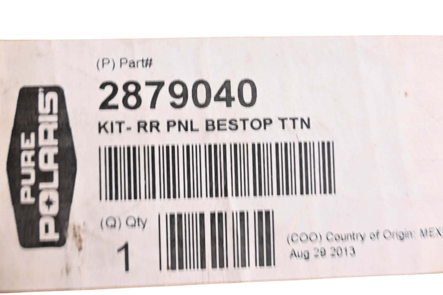 New OEM Polaris 2879040 Tinted Rear Panel Kit NOS