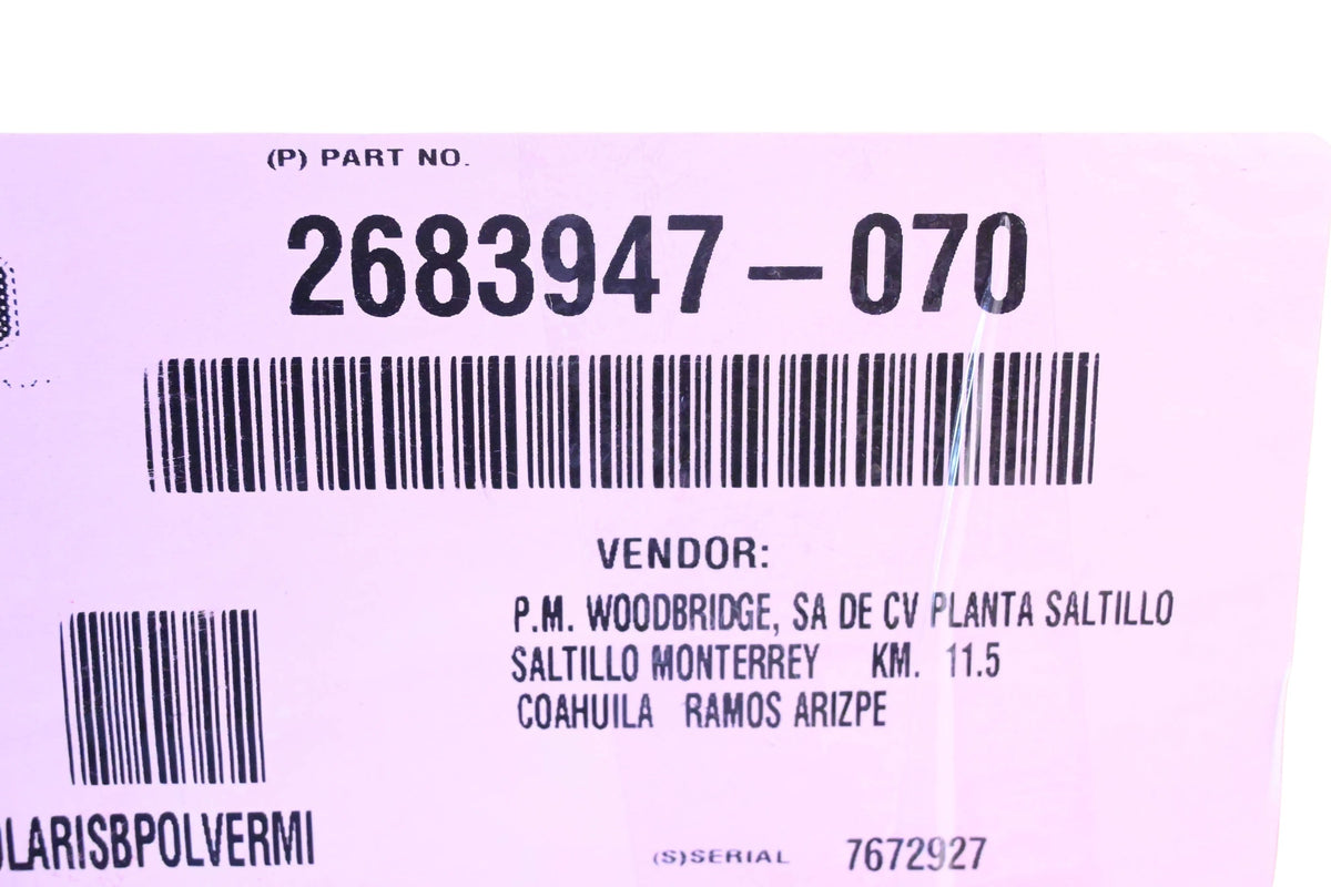 New OEM Polaris 265944-070 Seat Back NOS