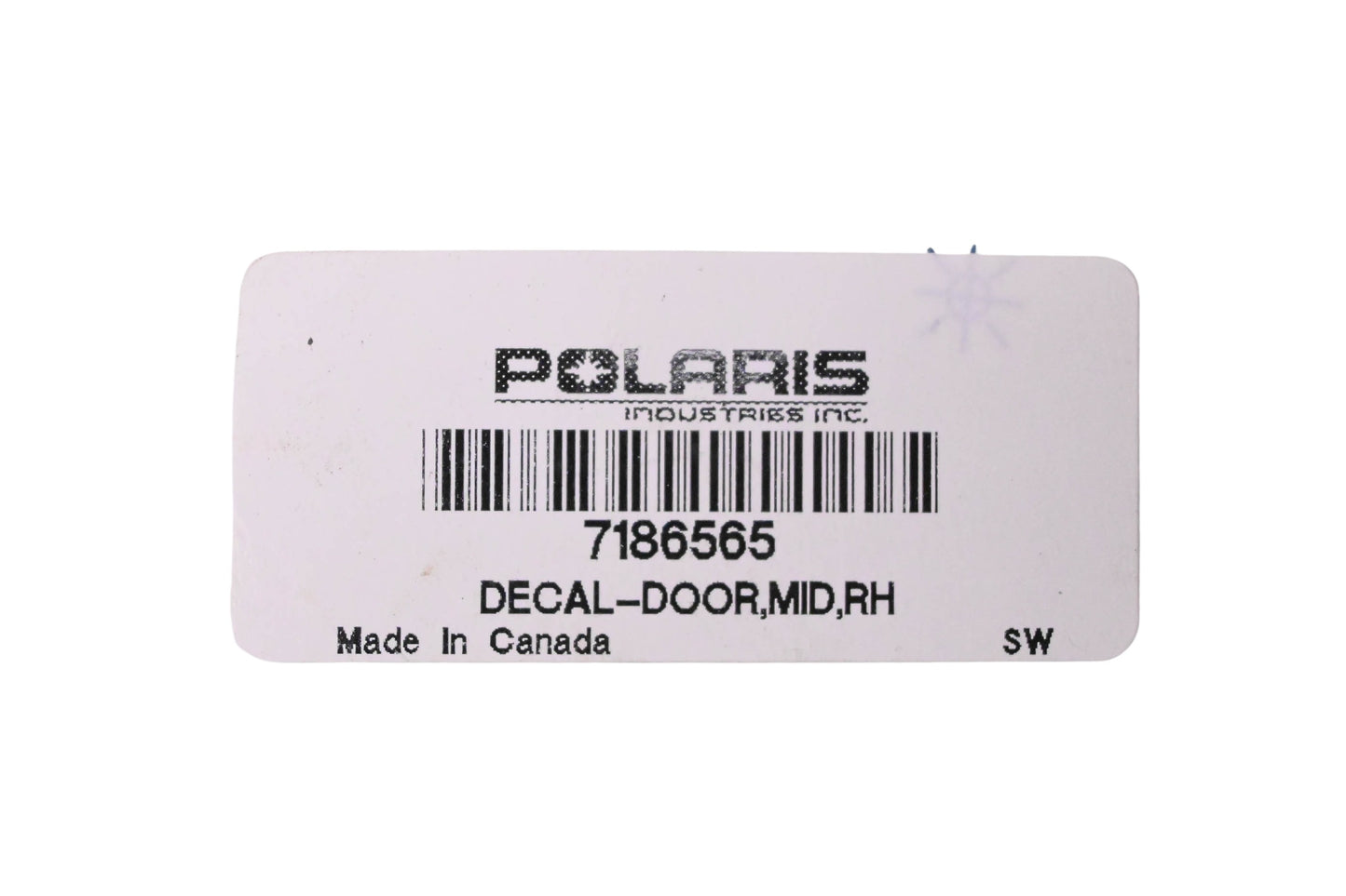 New OEM Polaris 7186565 Right Door Decal NOS