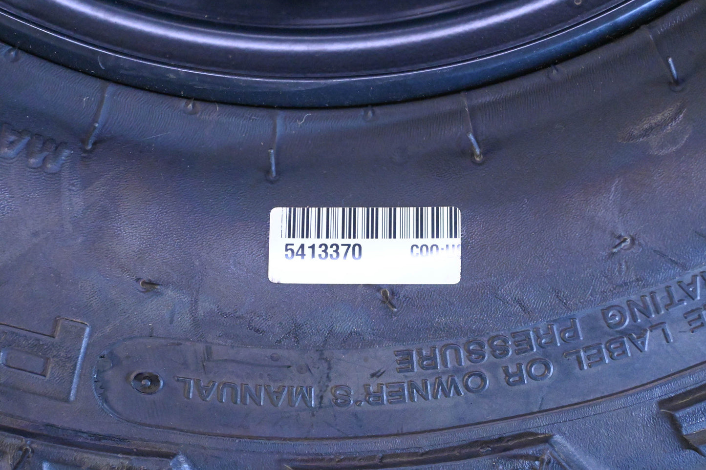 New OEM Polaris 5413370 26x11-12" Rear Back Wheel/Rim Assembly NOS