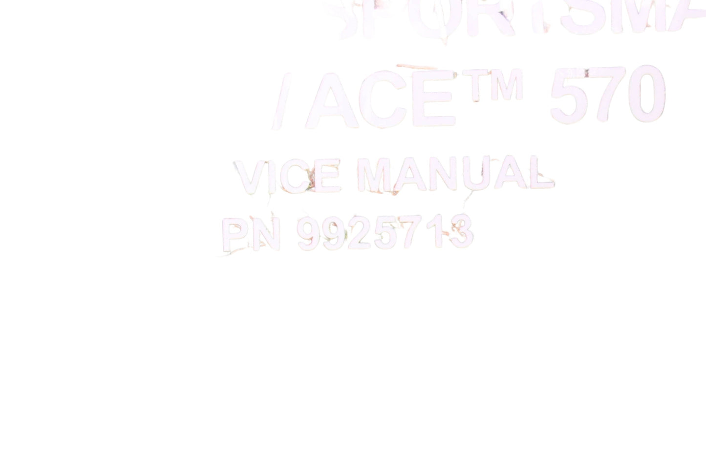 New OEM Polaris 9925713 2014-15 Sportsman ACE 570 Service Manual NOS