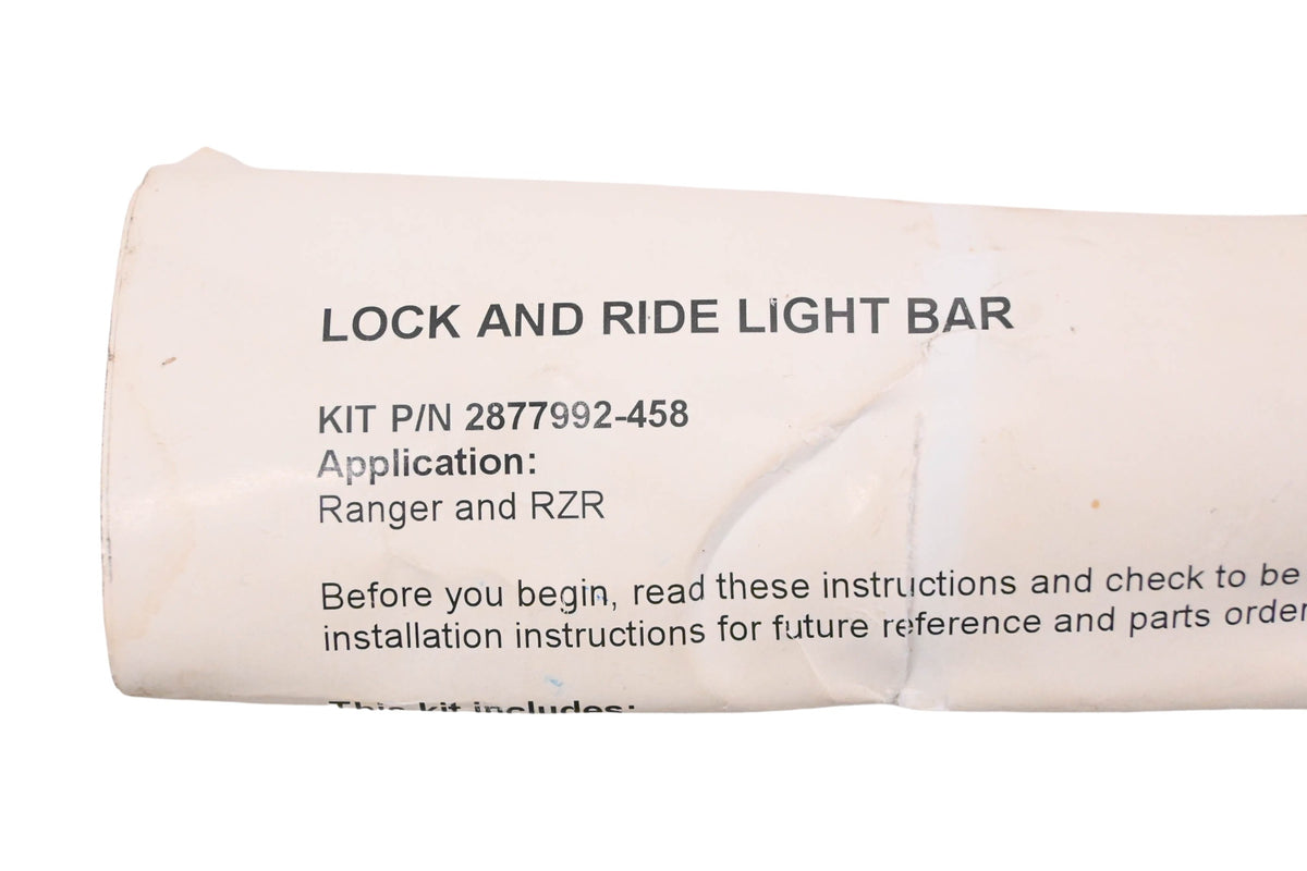 New OEM Polaris 2877992-458 Lock & Ride Light Bar Assembly NOS