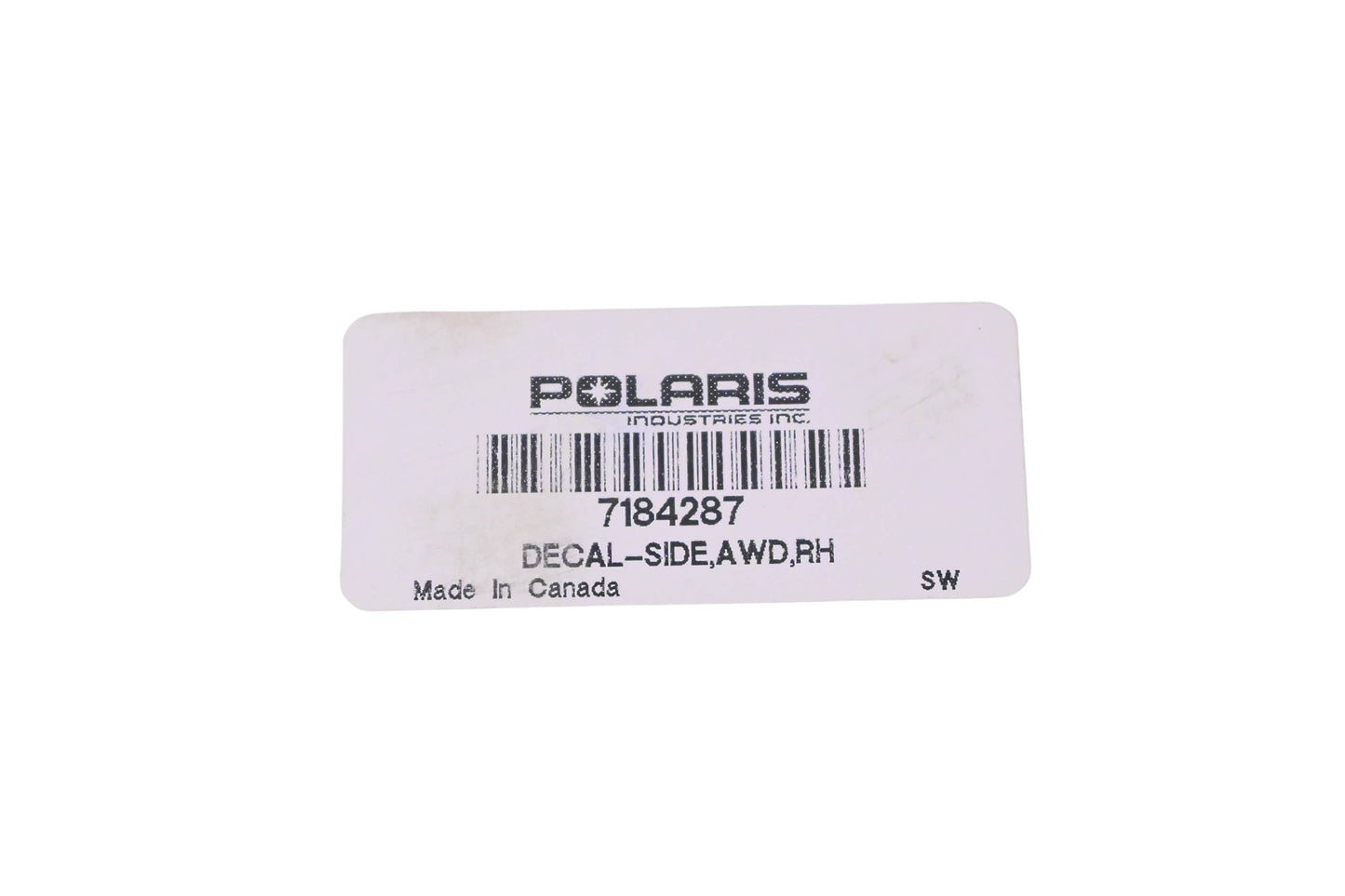 New OEM Polaris 7184287 AWD Right Side Decal NOS