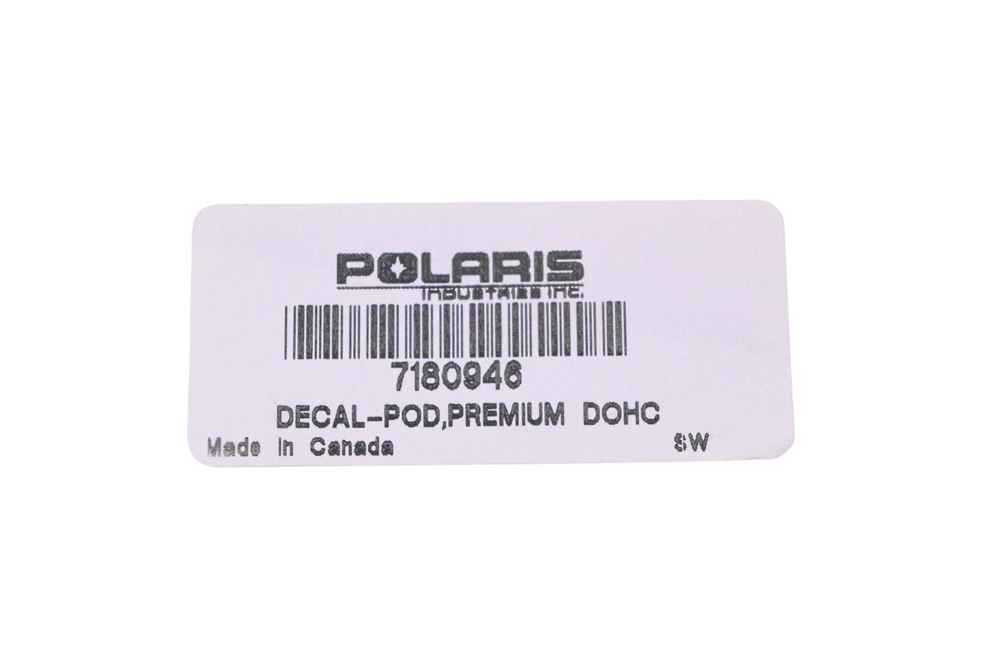 New OEM Polaris 7180946 Premium Pod DOHC Decal NOS