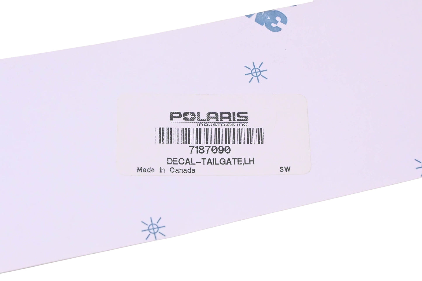 New OEM Polaris 7187090 Left Side Tailgate Decal NOS