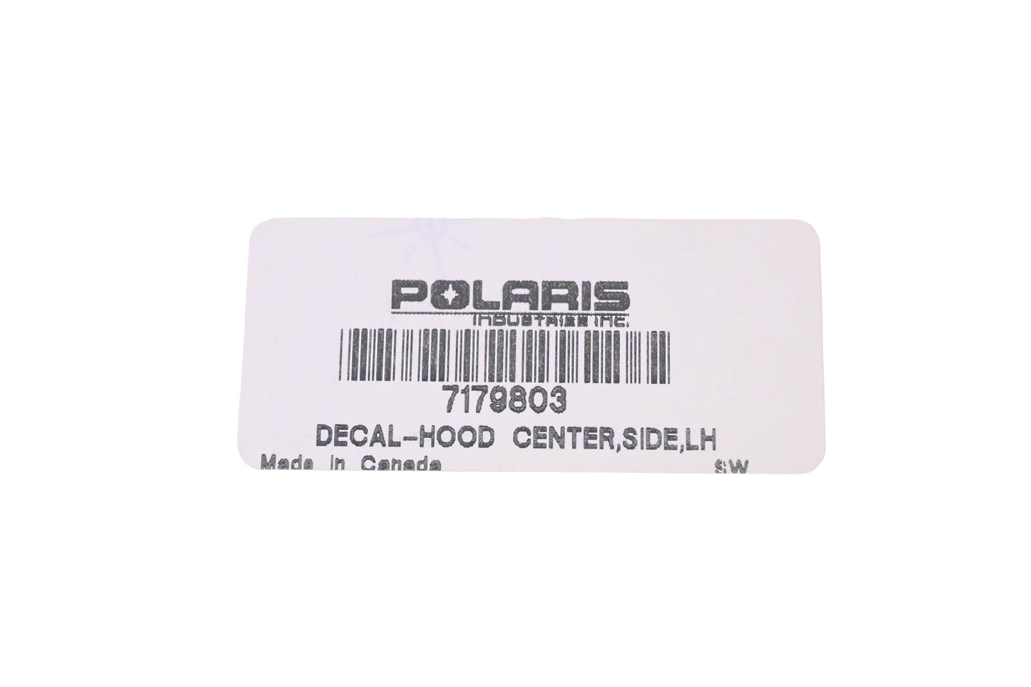 New OEM Polaris 7179803 Left Side Hood Decal NOS