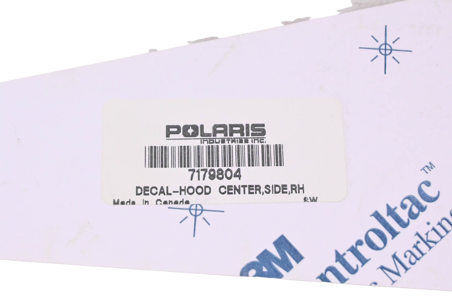 New OEM Polaris 7179804 Right Side Hood Decal NOS