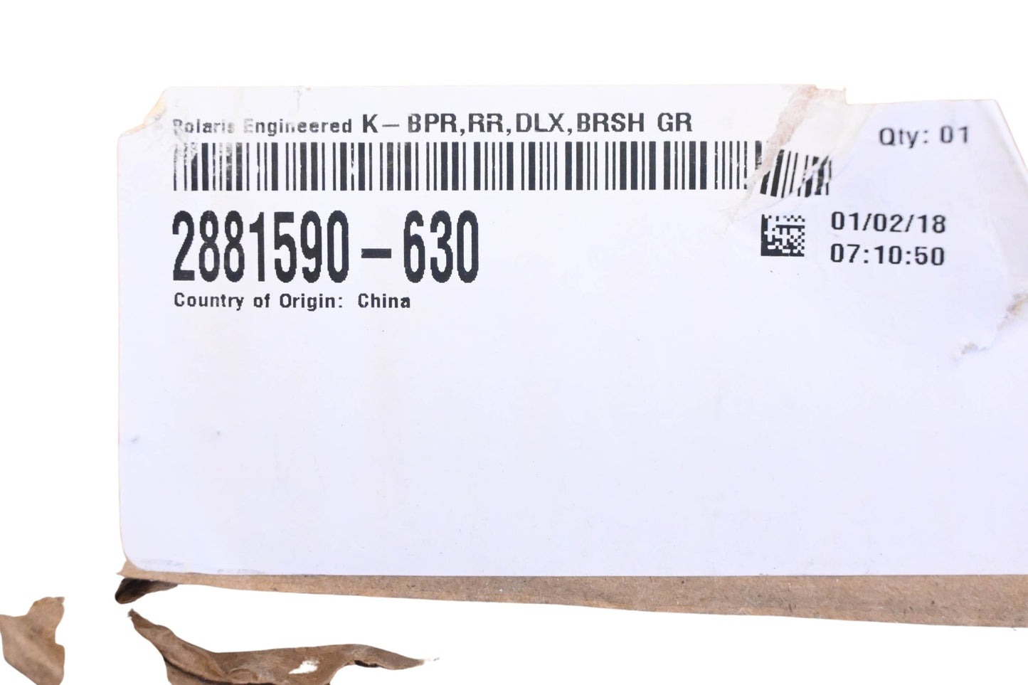 New OEM Polaris 2881590-630 Lime Squeeze Rear Deluxe Bumper NOS