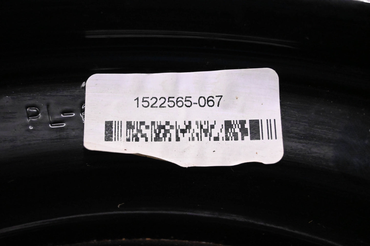 New OEM Polaris 1522565-067 12x7.5" Black Front Wheel Rim NOS