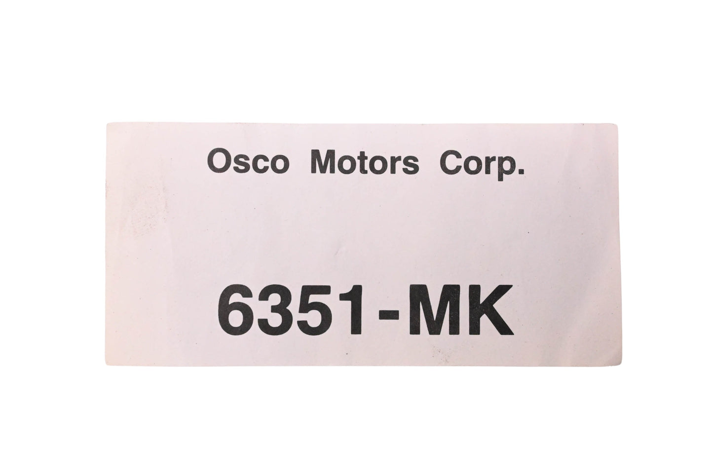 Osco Motors Corp. 6351-MK Riser Mounting Kit NOS