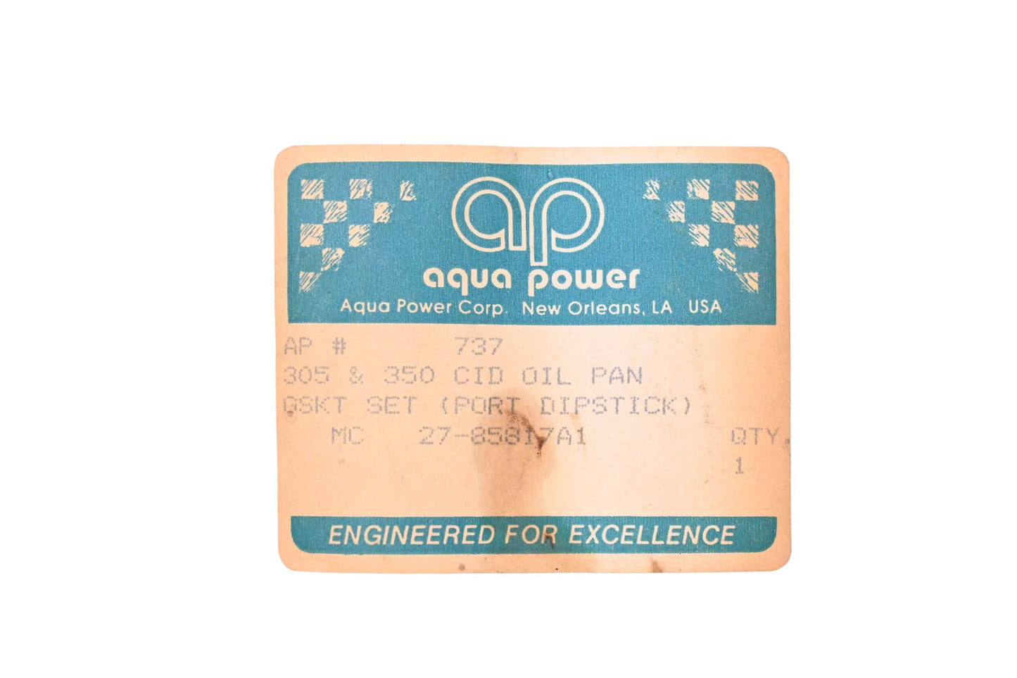 Aqua Power AP 737, 27-85817A1 Exhaust Manifold Gasket Kit NOS