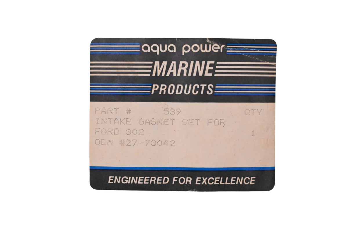 Aqua Power AP 539, 27-73042 Intake Manifold Gasket Kit NOS