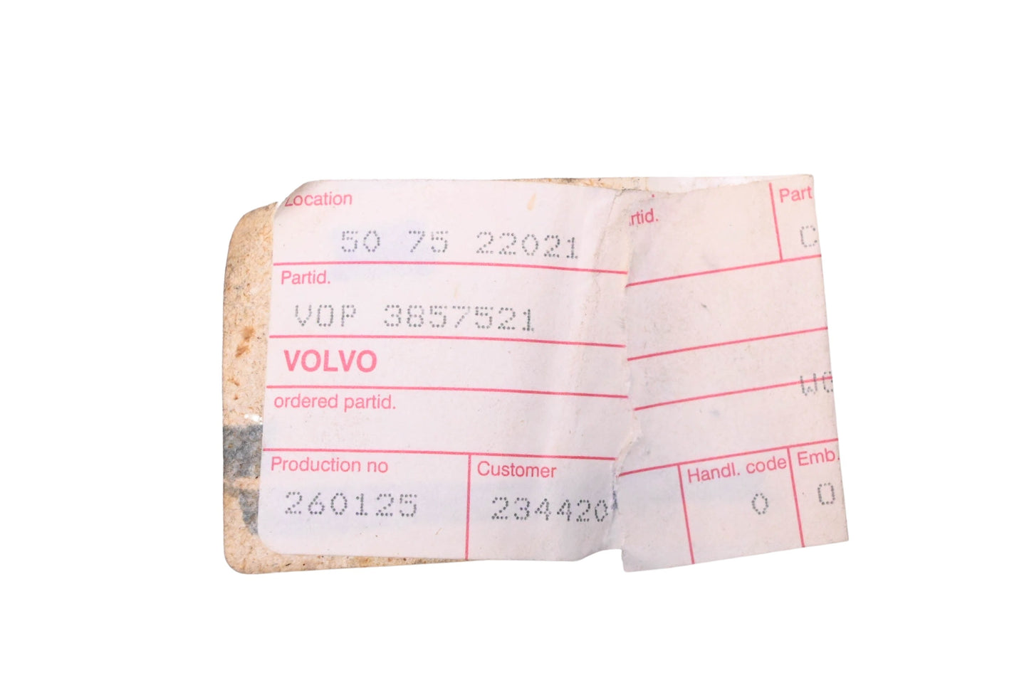 Volvo Penta 3857521 E-Clip NOS