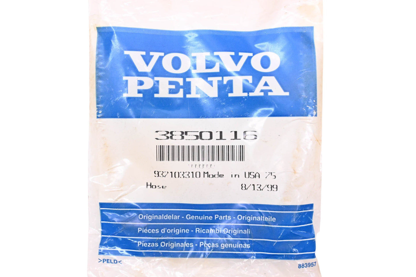 Volvo-Penta 3850116 Hose NOS