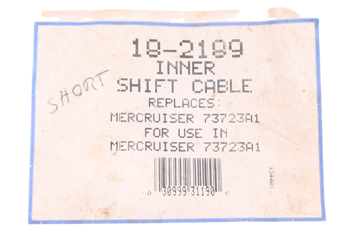 Sierra 18-2189, 73723A1 Inner Shift Cable NOS
