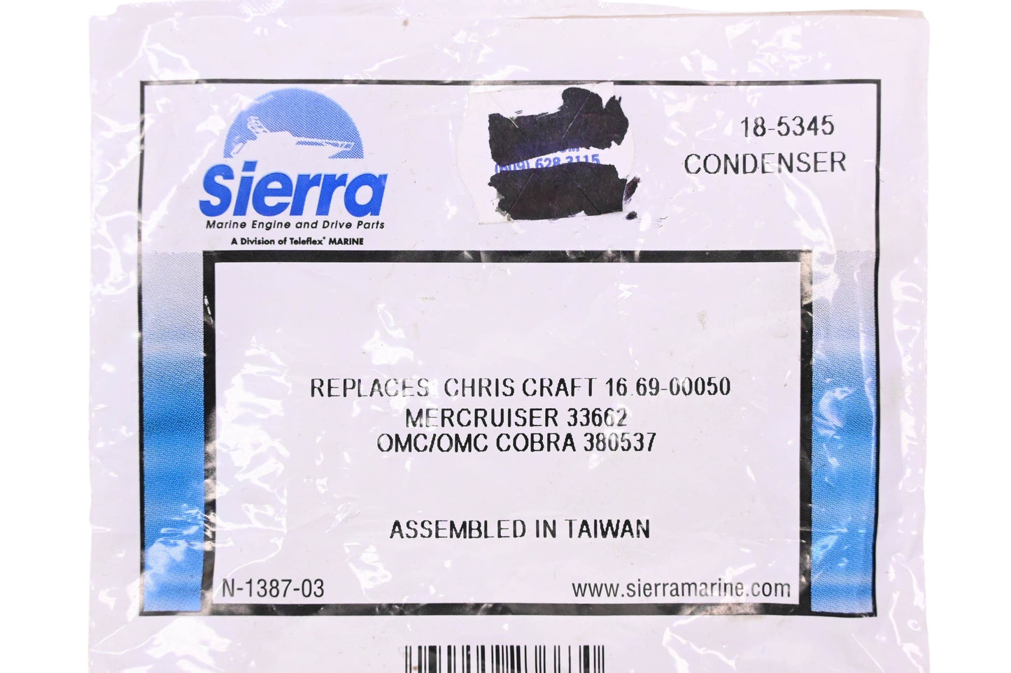 Sierra 18-5345 Condenser NOS