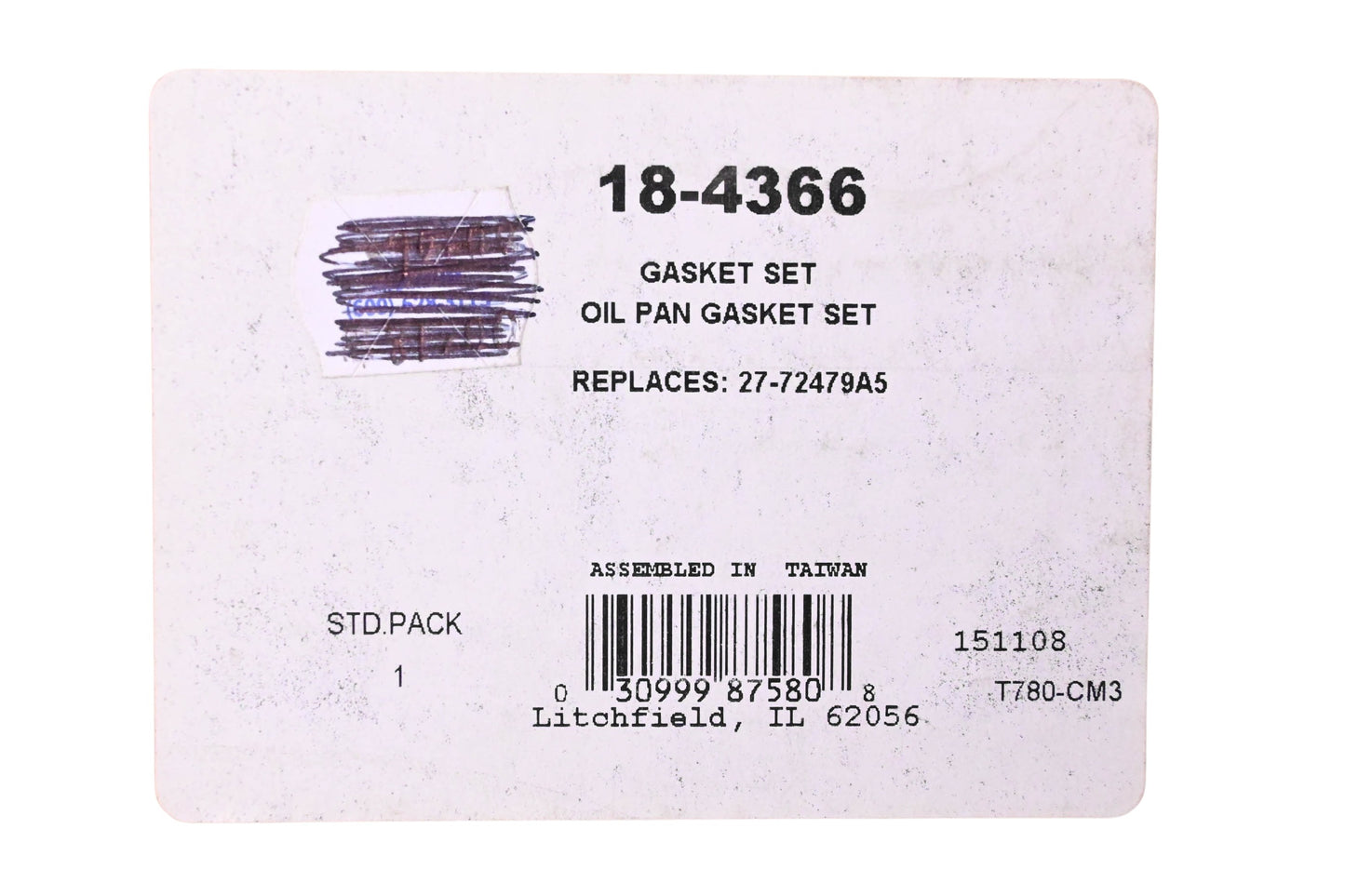 Sierra 18-4366 Oil Pan Gasket Kit NOS