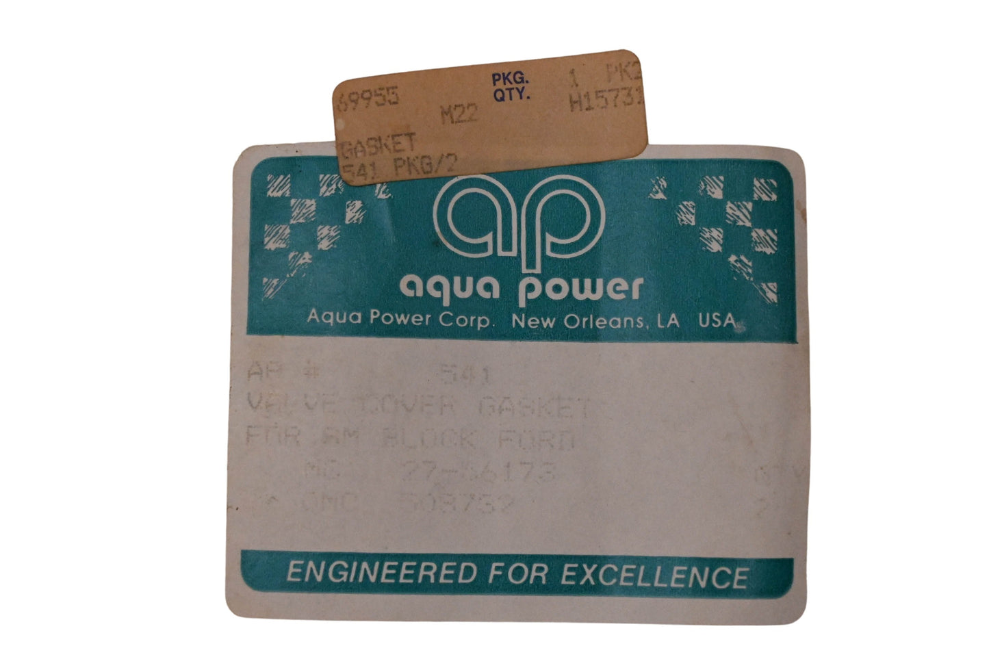 Aqua Power 541 Rocker Cover Gasket Kit NOS