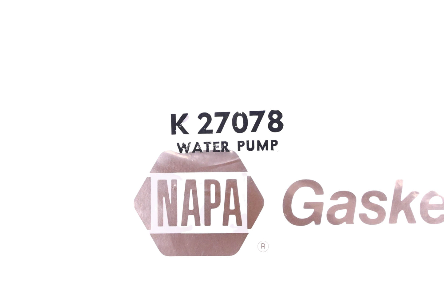 Napa K 27078 Water Pump Mounting Gasket NOS